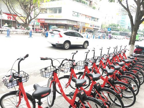 “共享單車”中國的新四大發(fā)明之一圖片